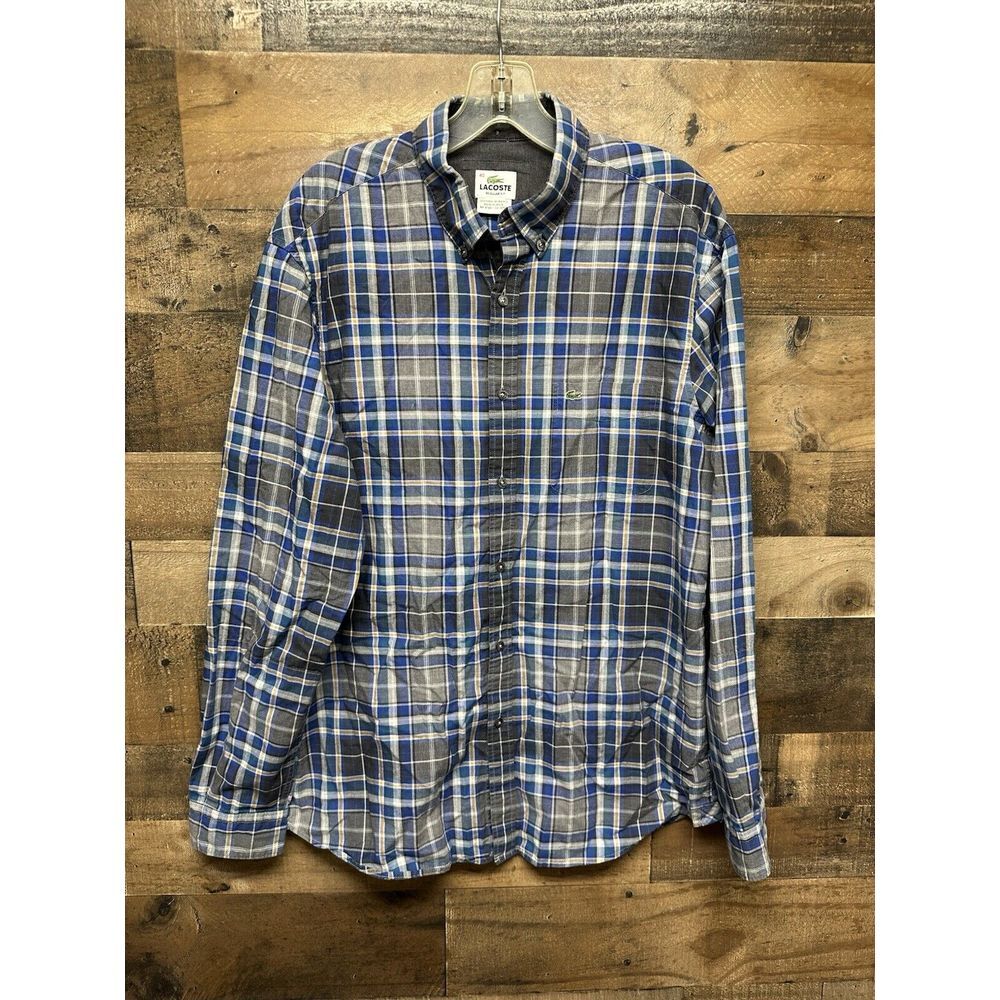 Lacoste Men's Regular Fit‎ Long Sleeve Button Up Size 40